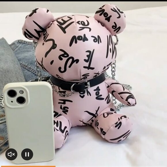 Graffiti Bear Crossbody - Picture 4 of 9